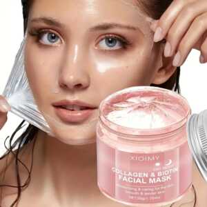 Máscara Facial Hidratante de Colagénio e Biotina